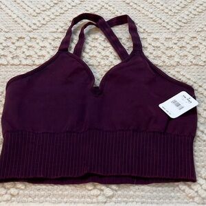 NWT Free People Movement Bra purple Size M/L